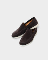 MONACO - CHOCOLATE SUÈDE YACHT LOAFERS