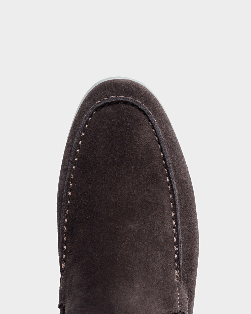 MONACO - CHOCOLATE SUÈDE YACHT LOAFERS