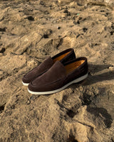 MONACO - CHOCOLATE SUÈDE YACHT LOAFERS