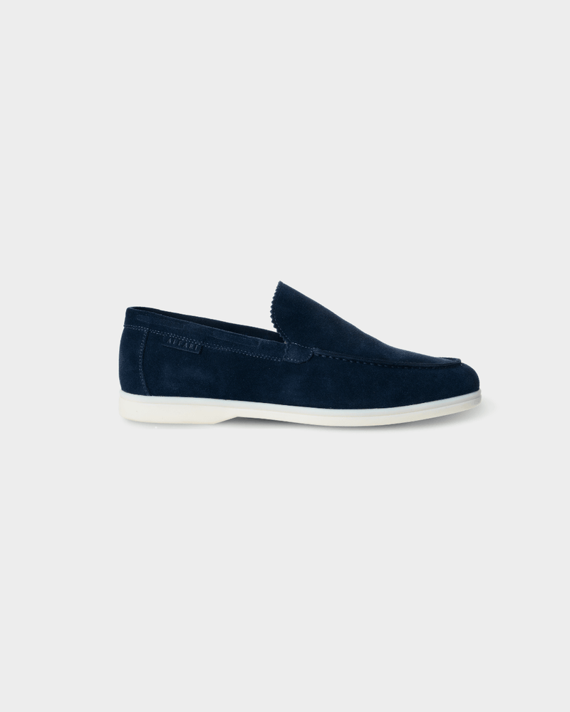 MONACO - ZEEBLAUW SUÈDE YACHT LOAFERS